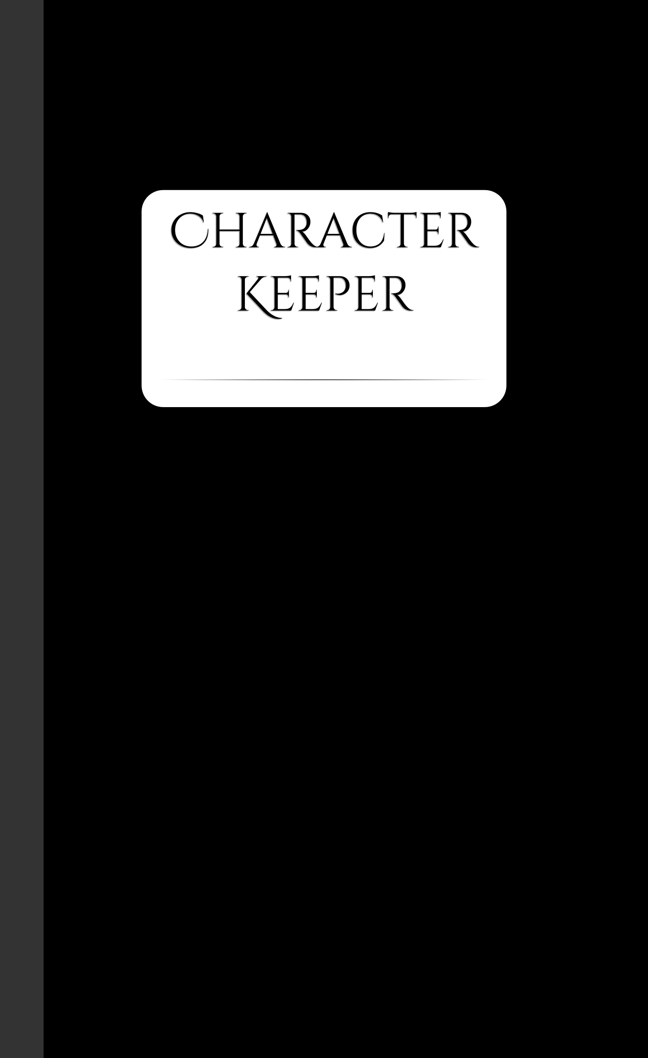 Character Keeper